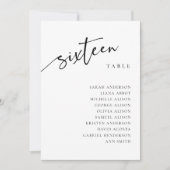 表16 16座席表カード 招待状 (正面)