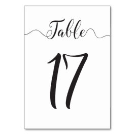 表17結婚の表番号 テーブルナンバー