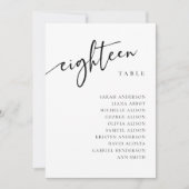表18 18座席表カード 招待状 (正面)