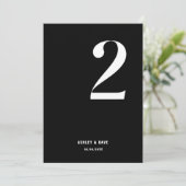表2はっきりした黒結婚の表 招待状 (スタンド正面)