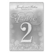 表2エレガント銀フェイクグリッター テーブルナンバー (裏面)