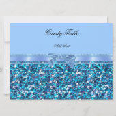 表2赤ちゃんシャワーボーイブループリンスバンニー 招待状 (裏面)