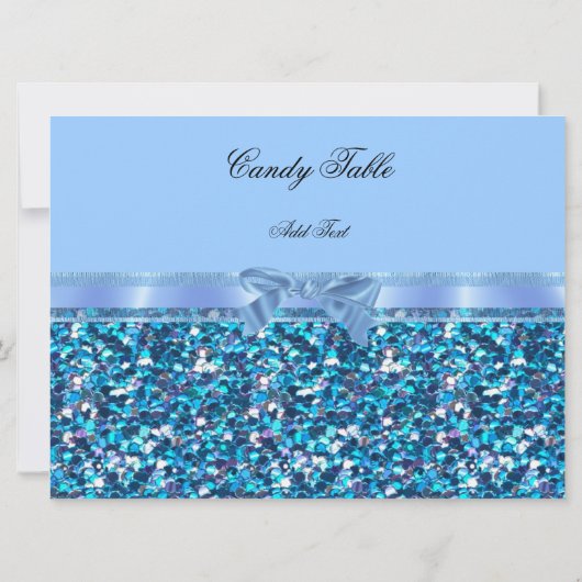 表2赤ちゃんシャワーボーイブループリンスバンニー 招待状 (裏面)