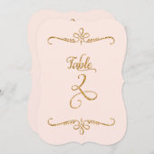 表2、スクリプトファンシーレタリング披露宴 招待状 (正面/裏面)