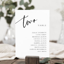 表2 2座席表カード 招待状