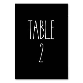 表2 Rae Dunn Potteryブラックテーブルカード テーブルナンバー
