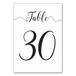 表30の30 テーブルナンバー