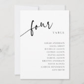 表4 4座席表カード 招待状 (正面)