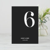 表6はっきりした黒結婚の表 招待状 (スタンド正面)