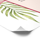 表6熱帯アーチハワイ結婚のシーティングチャート ポスター (コーナー)