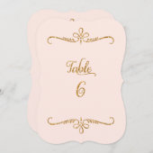 表6、スクリプトファンシーレタリング披露宴 招待状 (正面/裏面)