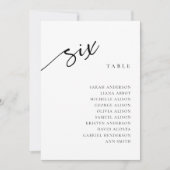 表6 6座席表カード 招待状 (正面)