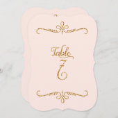 表7、スクリプトファンシーレタリング披露宴 招待状 (正面/裏面)