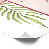 表8ハワイの結婚熱帯アーチ座席表 ポスター (コーナー)