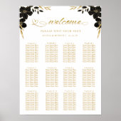 表（白）エレガントの結婚座席表 ポスター (正面)