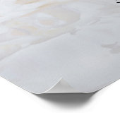 表(白)反射の結婚座席表(13) ポスター (角)