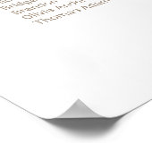 表（白）12のフローラ結婚の座席表 ポスター (角)