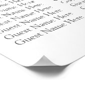 表（緑）の結婚座席表 ポスター (角)