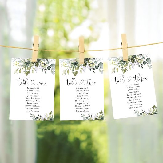 表（緑） 2座席表