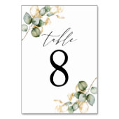 表（緑） 8 テーブルナンバー (裏面)