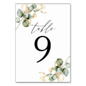 表（緑） 9 テーブルナンバー (裏面)