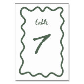 表(7) テーブルナンバー (裏面)