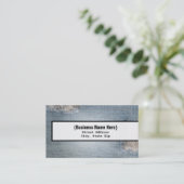 衰退したデニムの青いジーンの刺激を受けたな名刺 名刺 (スタンド正面)