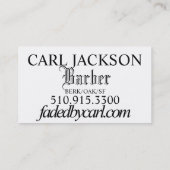 衰退したミニマルなロゴの名刺 名刺 (裏面)