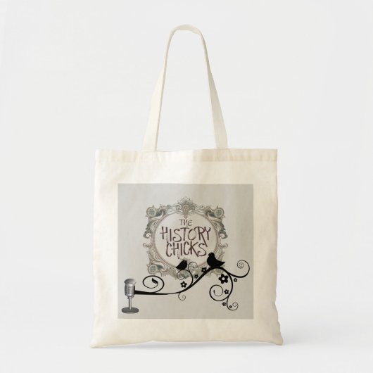 衰退したロゴ2のひよこおよびMic トートバッグ (正面)