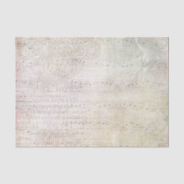 衰退したヴィンテージのスタイルシート音楽 薄葉紙