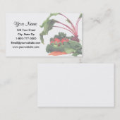 衰退した果物と野菜の名刺 名刺 (正面/裏面)