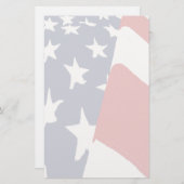 衰退した米国旗の文房具 便箋 (正面/裏面)