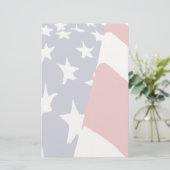 衰退した米国旗の文房具 便箋 (スタンド正面)