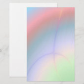 衰退した虹のオーロラの抽象芸術の文房具 便箋 (正面/裏面)