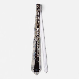 衰退した青いデニムの一見の結ばれたOboe ネクタイ