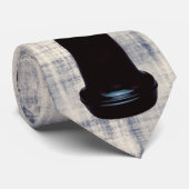 衰退した青いデニムの一見の結ばれたOboe ネクタイ (ロール)