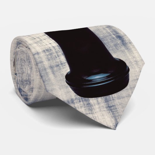 衰退した青いデニムの一見の結ばれたOboe ネクタイ (ロール)