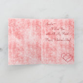 衰退する上がりました(パーソナライズでロマンチックなカード) シーズンカード (内部)