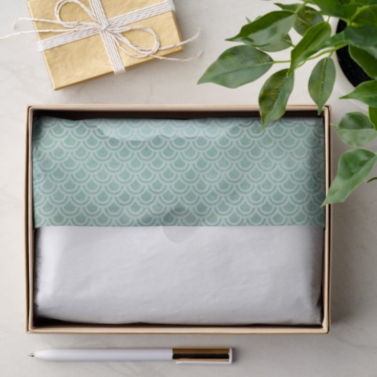 衰退の緑の人魚の物語はティッシュペーパーをはかりで測ました 薄葉紙 (ギフト)