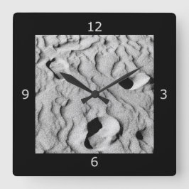 衰退の足跡および記憶 スクエア壁時計