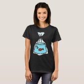 袋に入った魚 Tシャツ (正面フル)
