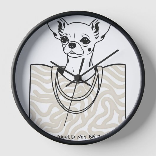 袋に入れてはいけない人 壁時計 (正面)