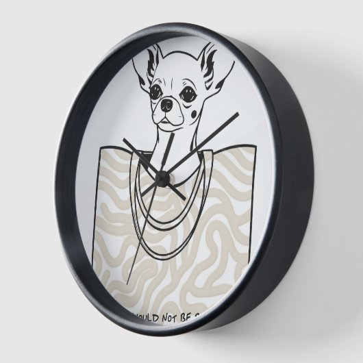 袋に入れてはいけない人 壁時計 (傾斜)