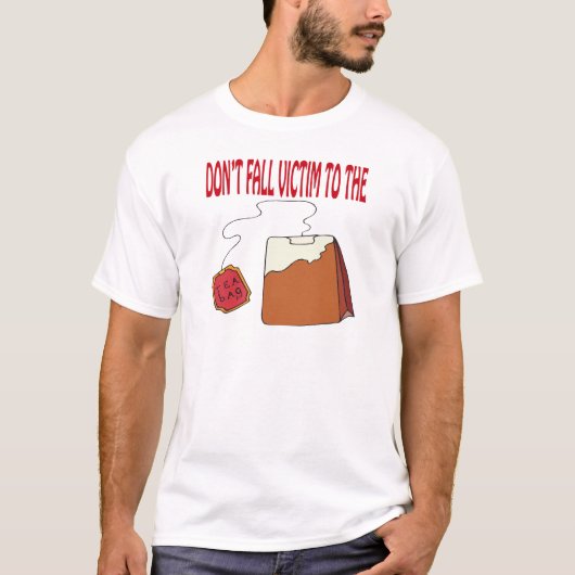 袋に入れられる茶 Tシャツ (正面)