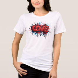袖にハートを添えて トライブレンドTシャツ