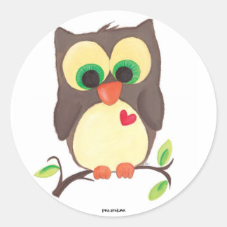 「袖にハートを衣服する」シール ラウンドシール