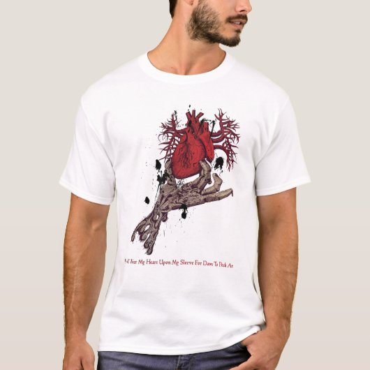袖のハート Tシャツ (正面)