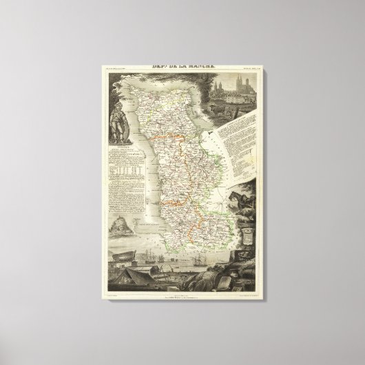 袖の部署 キャンバスプリント (正面)