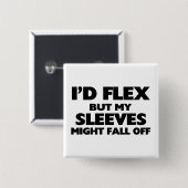 袖は落ちるかもしれません 缶バッジ (正面&裏面)