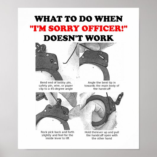 袖口のポスターを脱ぐおもしろい方法 ポスター (正面)